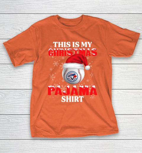 Toronto Blue Jays This Is My Christmas Pajama Shirt MLB T-Shirt - Image 5