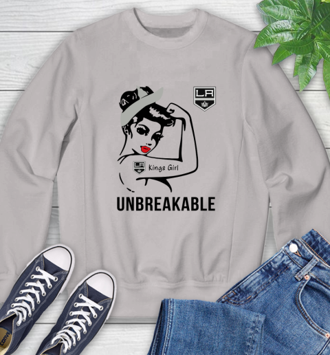 NHL Los Angeles Kings Girl Unbreakable Hockey Sports Sweatshirt 9