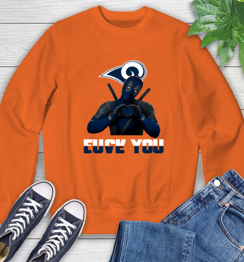 NHL Los Angeles Rams Deadpool Love You Fuck You Football Sports Sweatshirt 3