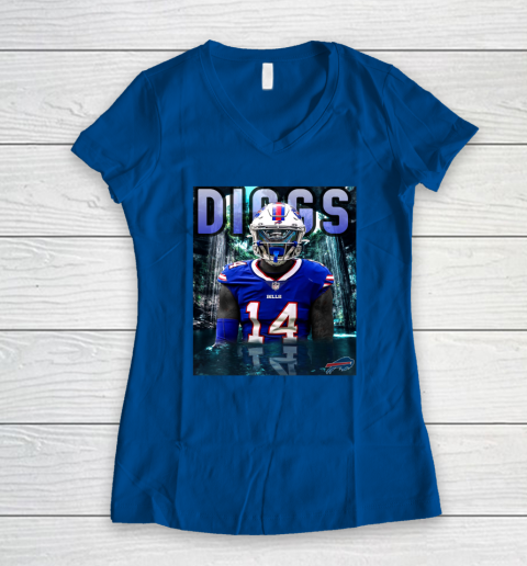 Stefon Diggs Shirt Buffalo Bills Women's V-Neck T-Shirt 5