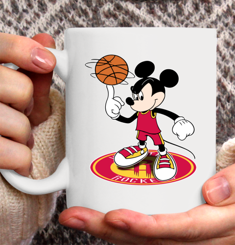 NBA Basketball Houston Rockets Cheerful Mickey Disney Shirt Ceramic Mug 15oz 2