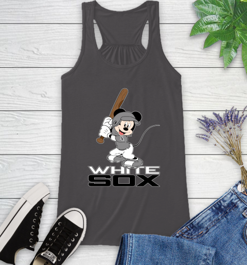 MLB Baseball Chicago White Sox Cheerful Mickey Mouse Shirt Racerback Tank 12