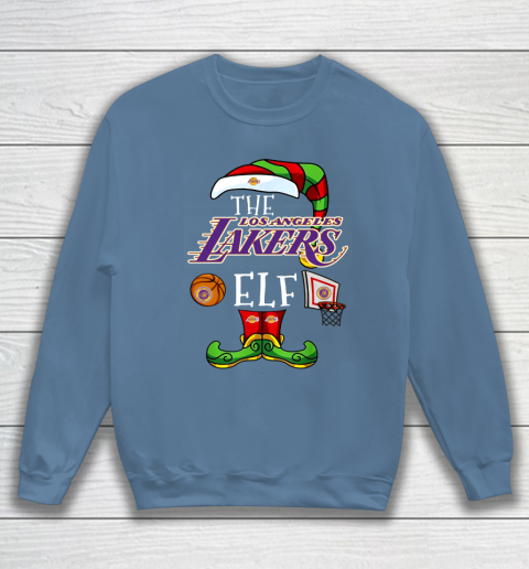 Los Angeles Lakers Christmas ELF Funny NBA Sweatshirt 6