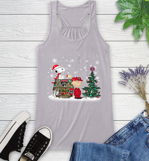 NHL Florida Panthers Snoopy Charlie Brown Woodstock Christmas Stanley Cup Hockey Racerback Tank 4