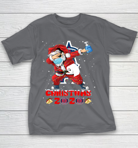 Los Angeles Angels Funny Santa Claus Dabbing Christmas 2020 MLB Youth T-Shirt 5