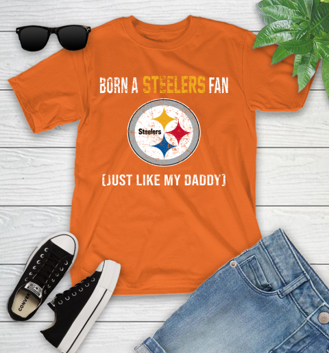 NFL Pittsburgh Steelers Football Loyal Fan Just Like My Daddy Shirt Youth T-Shirt 8