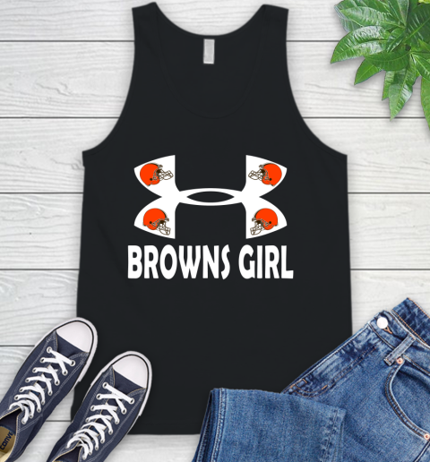 NFL Cleveland Browns Girl Under Armour Football Sports Tank Top