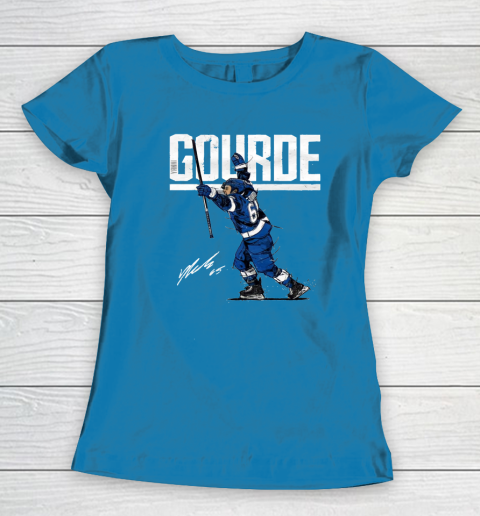Yanni Gourde For Tampa Bay Lightning Fans Women's T-Shirt 6