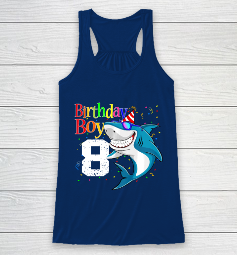 Kids 8th Birthday Boy Shark Shirts 8 Jaw Some Four Tees Boys 8 Years Old Racerback Tank 6