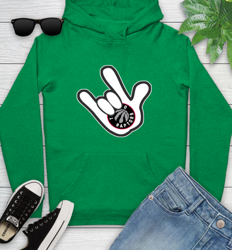 Toronto Raptors NBA Basketball Mickey Rock Hand Disney Youth Hoodie 7