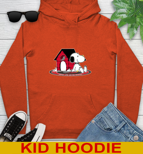 NBA Basketball Portland Trail Blazers Snoopy The Peanuts Movie Shirt Youth Hoodie 5