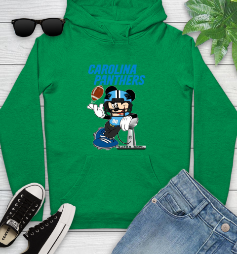 NFL Carolina Panthers Mickey Mouse Disney Super Bowl Football T Shirt Youth Hoodie 7