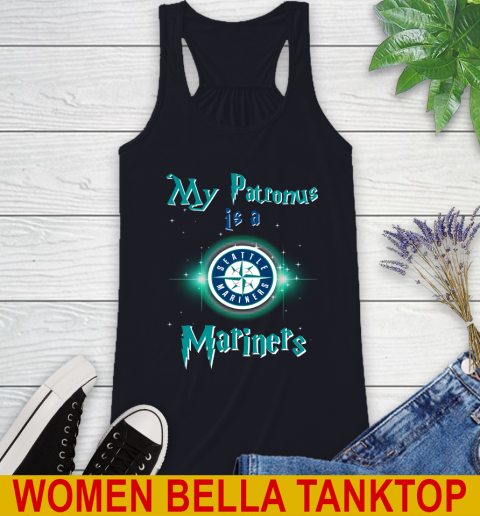 MLB Baseball Harry Potter My Patronus Is A Seattle Mariners Racerback Tank 8