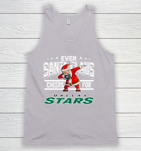 Dallas Stars Even Santa Claus Cheers For Christmas NHL Tank Top 3