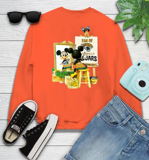 NFL Football Jacksonville Jaguars Mickey Drawing Shirt 27