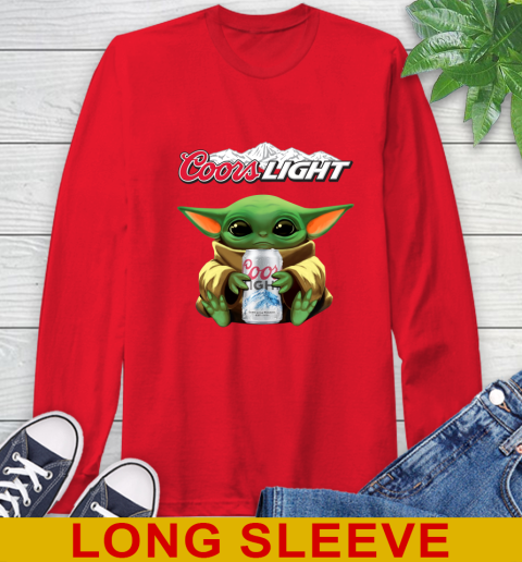 Star Wars Baby Yoda Hugs Coors Beer Shirt 67