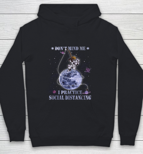 Fishing Dont Mind Me I Practice Social Distancing Youth Hoodie