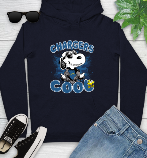 NFL Football Los Angeles Chargers Cool Snoopy Shirt Youth Hoodie 3