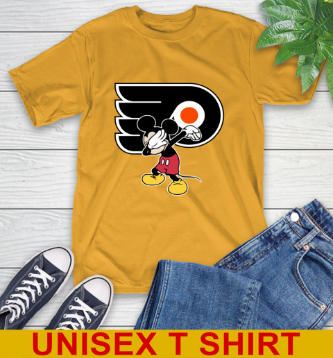 Philadelphia Flyers NHL Hockey Dabbing Mickey Disney Sports T-Shirt 3