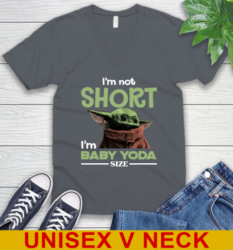 I'm Not Short I'm Baby Yoda Size Funny Star Wars Shirts 50