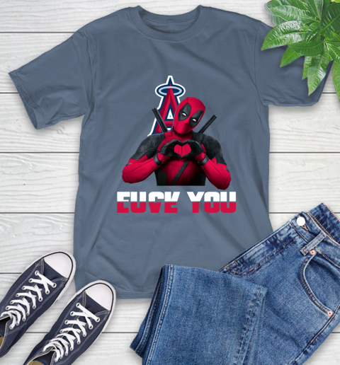 MLB Los Angeles Angels Deadpool Love You Fuck You Baseball Sports T-Shirt 8