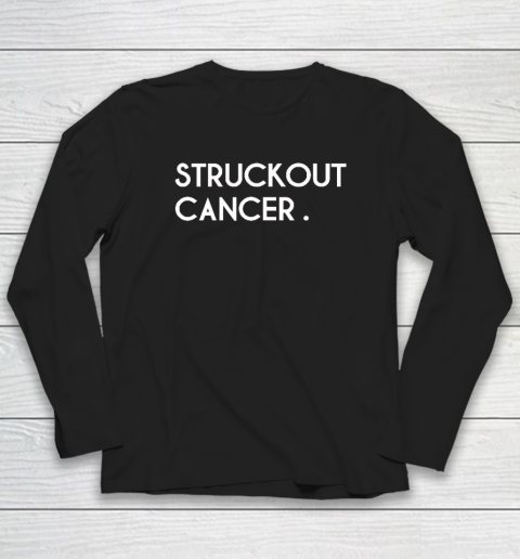 Struckout Cancer Awareness, Walk, Baseball Long Sleeve T-Shirt