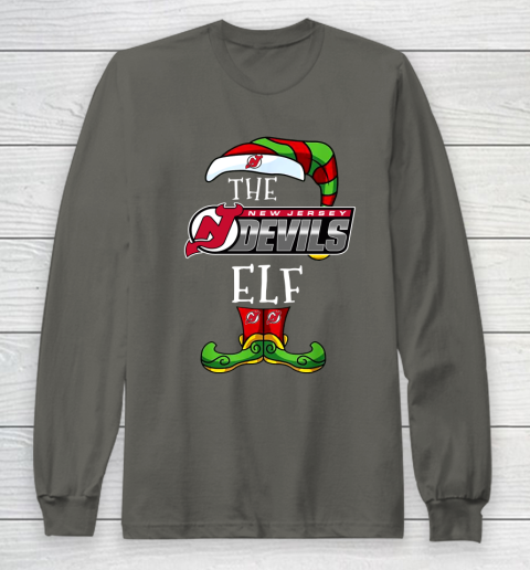 New Jersey Devils Christmas ELF Funny NHL Long Sleeve T-Shirt 5