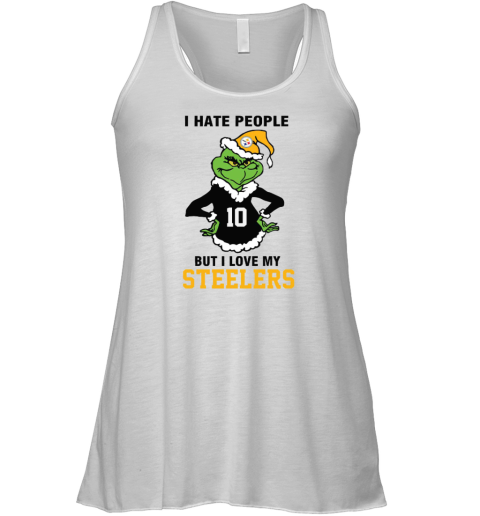 I Hate People But I Love My Steelers Pittsburgh Steelers NFL Teams Racerback Tank