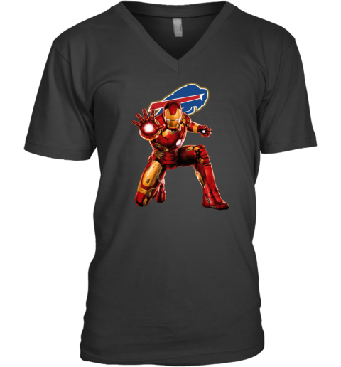 NFL Iron Man Buffalo Bills V-Neck T-Shirt