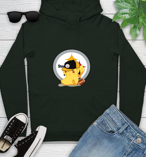 NFL Pikachu Football Sports Pittsburgh Steelers Youth Hoodie 13