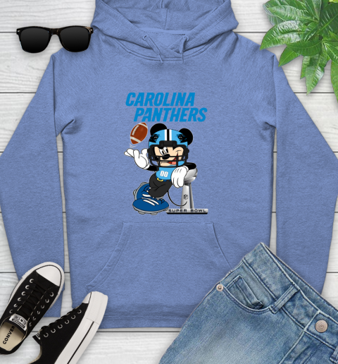 NFL Carolina Panthers Mickey Mouse Disney Super Bowl Football T Shirt Youth Hoodie 12