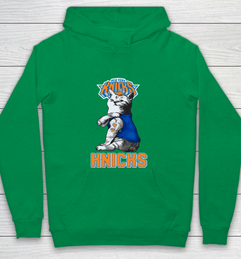 NBA Basketball My Cat Loves New York Knicks Youth Hoodie 4