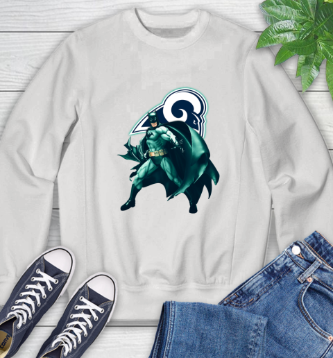 NFL Batman Football Sports Los Angeles Rams Sweatshirt