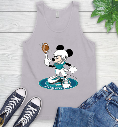 NFL Football Miami Dolphins Cheerful Mickey Disney Shirt Tank Top 4