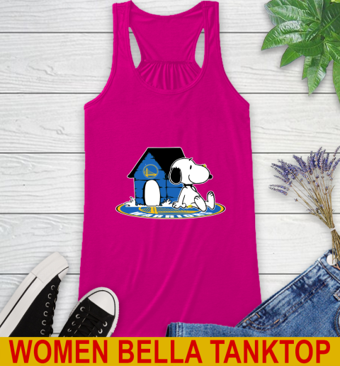 NBA Basketball Golden State Warriors Snoopy The Peanuts Movie Shirt Racerback Tank 8