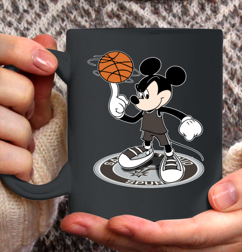 NBA Basketball San Antonio Spurs Cheerful Mickey Disney Shirt Ceramic Mug 11oz