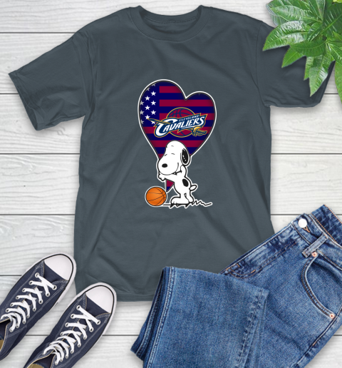 Cleveland Cavaliers NBA Basketball The Peanuts Movie Adorable Snoopy T-Shirt 9