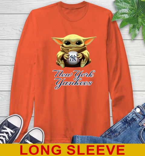 MLB Baseball New York Yankees Star Wars Baby Yoda Shirt 62