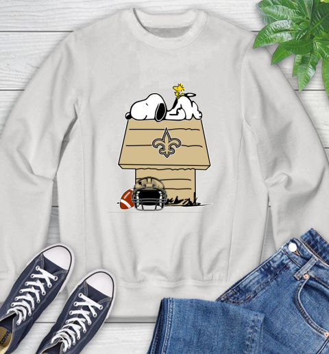 New Orleans Saints NFL Football Snoopy Woodstock The Peanuts Movie Sweatshirt