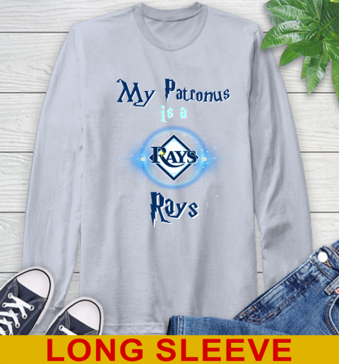 MLB Baseball Harry Potter My Patronus Is A Tampa Bay Rays Long Sleeve T-Shirt 6