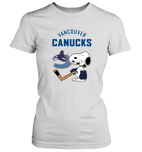 Vancouver Canucks Ice Hockey Broken Teeth Snoopy NHL Women's T-Shirt