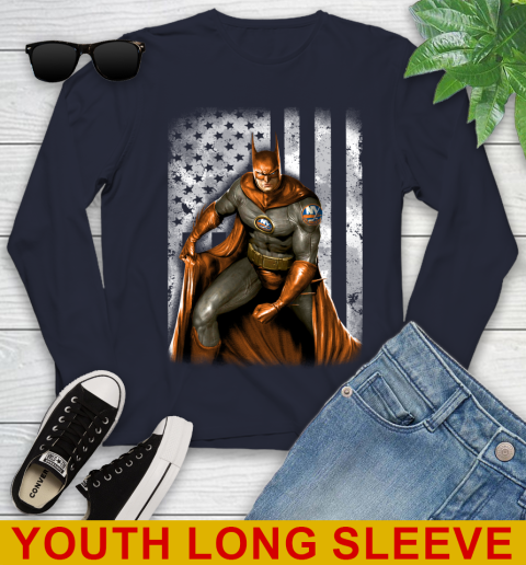 New York Islanders NHL Hockey Batman DC American Flag Shirt Youth Long Sleeve 2