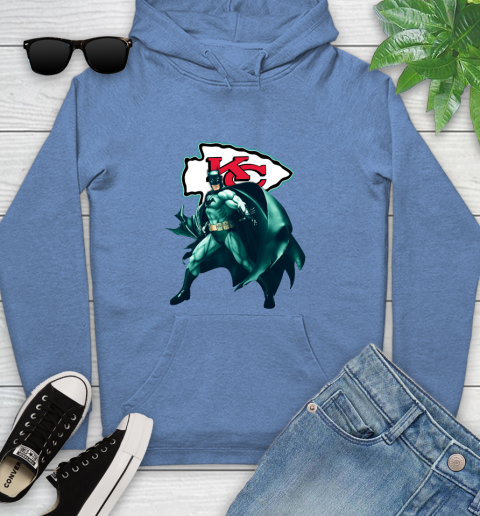 NFL Batman Football Sports Kansas City Chiefs Youth Hoodie 12