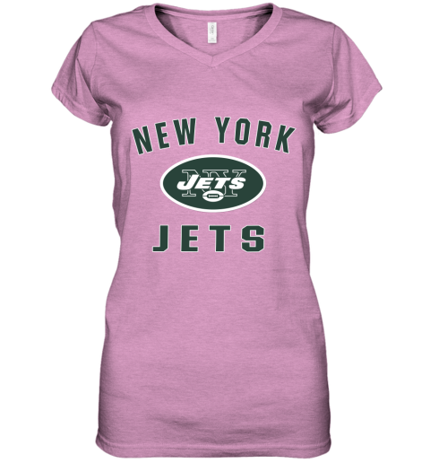 New York Jets NFL Pro Line by Fanatics Branded Vintage Victory Women's V-Neck T-Shirt