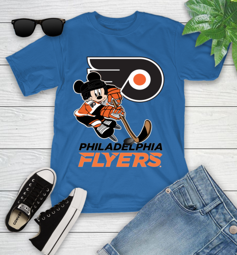 NHL Philadelphia Flyers Mickey Mouse Disney Hockey T Shirt Youth T-Shirt 21