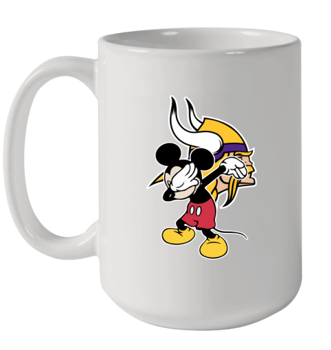 Minnesota Vikings NFL Football Dabbing Mickey Disney Sports Ceramic Mug 15oz