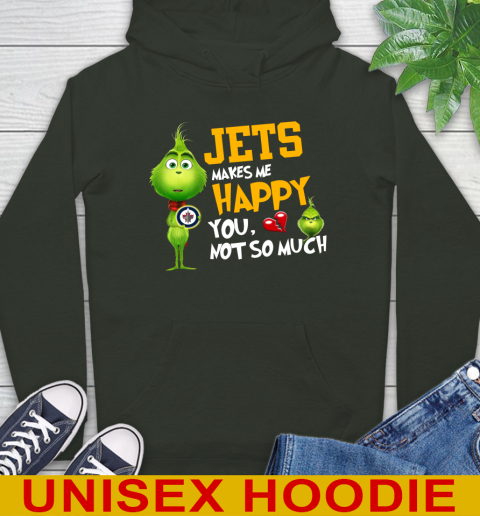 NHL Winnipeg Jets Makes Me Happy You Not So Much Grinch Hockey Sports Hoodie 12