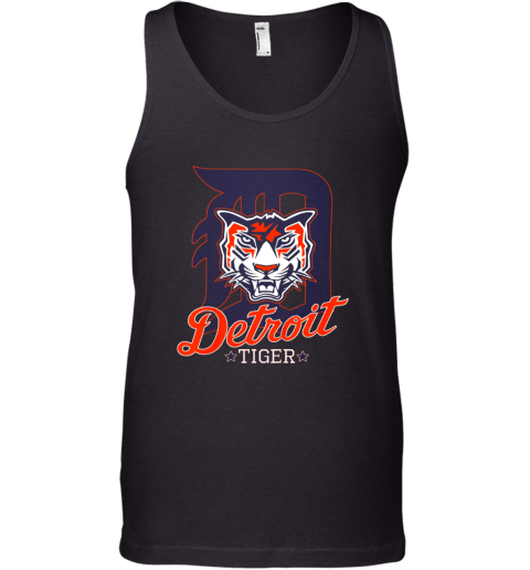Tiger Mascot Distressed Detroit Baseball T shirt New Tank Top