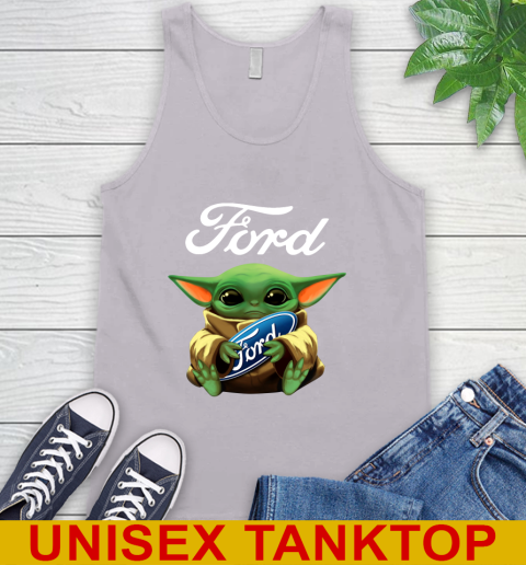 Star Wars Baby Yoda Hugs Ford Car Shirt 69