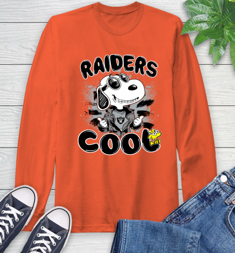 NFL Football Oakland Raiders Cool Snoopy Shirt Long Sleeve T-Shirt 4